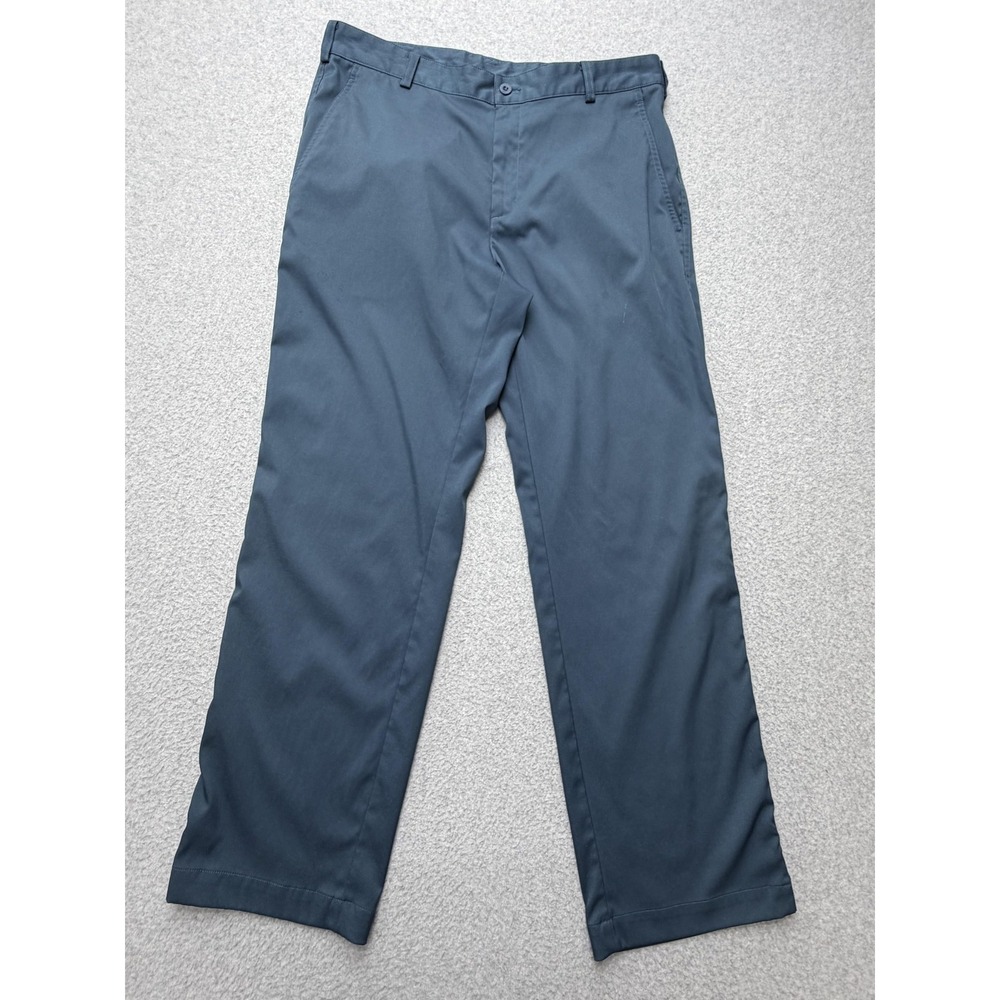 Nike Golf Pants Mens 33x30 Blue Dri-FIT Stretch Chino Khakis Golf Performance
